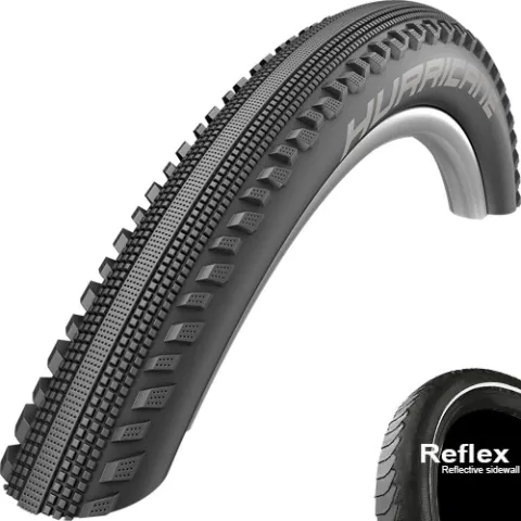 Schwalbe Hurricane 27.5x2.40 (62-584) E-Bike Reifen mit Reflex - HS499 Drahtreife