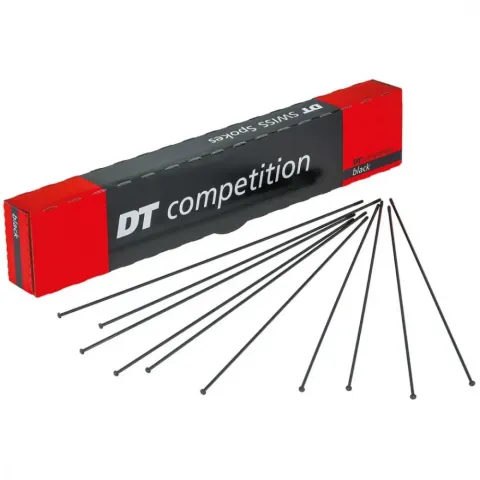 DT Swiss Speiche Competition 2.0 / 1.8 272 mm schwarz Straightpull - robuste Leichtbau-Speiche
