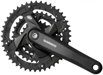 SHIMANO Kurbelgarnitur FC-M371 175 mm 48-36-26 Zähne Kurbelgarnitur - Dreifach-Kettenblatt für…