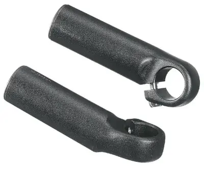 Ergotec Bar Ends 895, Lenkerhörnchen, Aluminium AL 6061 T6, schwarz matt, Gesamtlänge 10,5 cm,…