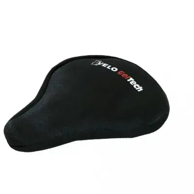 VELO Sattel Zubehör Gel-Satteldecke für MTB Touring und Rennradsättel 270x165mm schwarz mit…