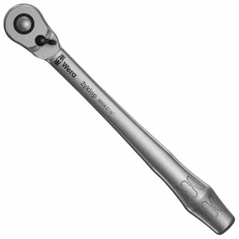 Wera 8004 C Zyklop Metal-Knarre 1/2" Umschalthebel, 72 Zähne, 5° Rückholwinkel, Chrom-Molybdän,…