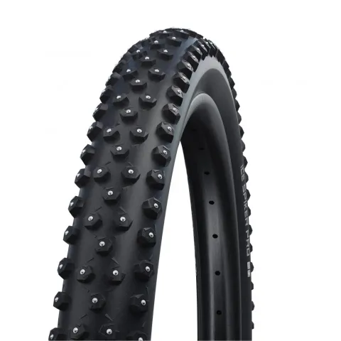 Schwalbe Drahtreifen ICE SPIKER PRO Performance 28x2,6 Zoll (65-622) Schwarz - maximaler Grip auf…