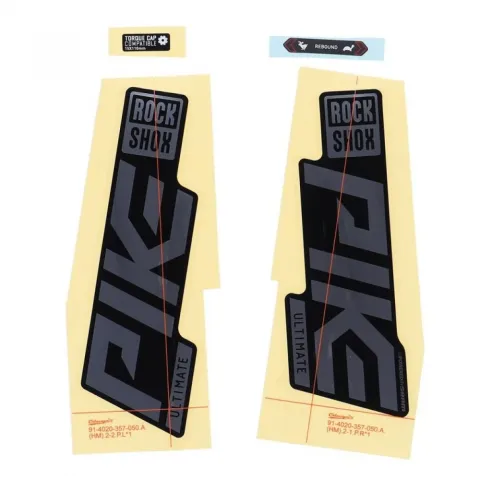 RockShox Gabel Decal-Kit Pike Ultimate 27|29 Zoll 11.4018.105.044 gloss Polar-Folie für schwarz