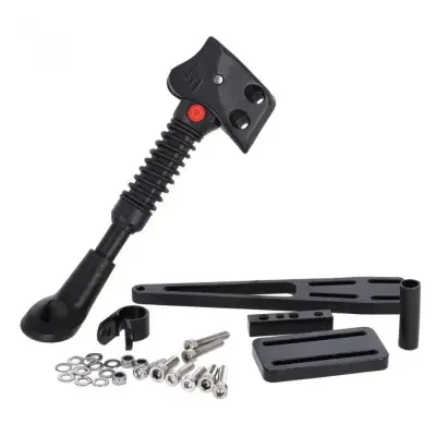 Hebie Lowrider-Ständer 0663 LR E10 Aluminium Schwarz - Flexibel für Tubus Gepäckträger