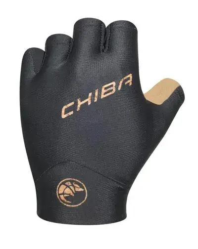 CHIBA ECO Glove Pro - Radhandschuhe schwarz, Größe M, atmungsaktiv & gepolstert