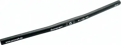 Procraft Lenker Elite XC 25,4 mm/6°/560 mm Schwarz - MTB Flatbar für XC & Offroad