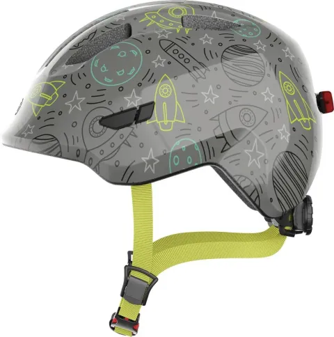 Abus Kinderhelm Smiley 3.0 LED grey space S 45 bis 50cm