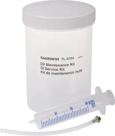 SHIMANO TL-S703 BEHÄLT.+SPRITZE ALFINE Wartung-Set - Servicekit für Alfine Hydrauliksysteme