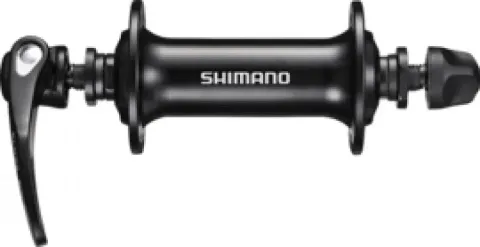 SHIMANO Vorderradnabe HB-RS400 36 Loch 100 mm schwarz - Zuverlässige Nabe für Felgenbremse