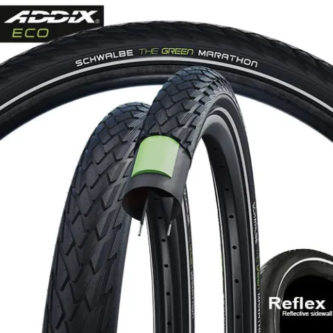 Schwalbe Drahtreifen MARATHON Performance Line GreenGuard 24x1,9 Zoll (47-507) Schwarz -…