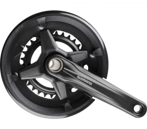 SHIMANO Kurbelgarnitur FC-M210-2 170 mm 46-30 Zähne - zuverlässiger Antrieb für Trekking & City
