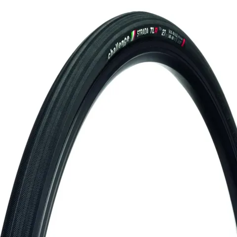 Challenge Road-Reifen Strada Race TLR Clincher 27-622 Schwarz/schwarz - komfortabler…