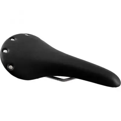 Procraft Sattel Retro II 272 x 153 mm Schwarz - komfortabler Retro-Fahrradsattel