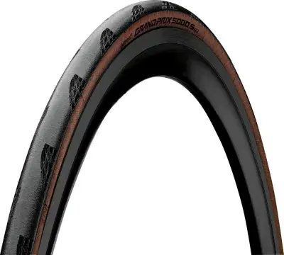 Continental Reifen Grand Prix 5000 S TR 28x1.10 Zoll 28-622 schwarz braun TLR faltbar - Faltreifen
