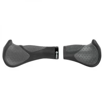 Velo ERGOGEL D3 BAR Schraub-Griffpaar 140/92 mm Schwarz-Grau - ergonomisch & 3-Komponenten-Gel mit…