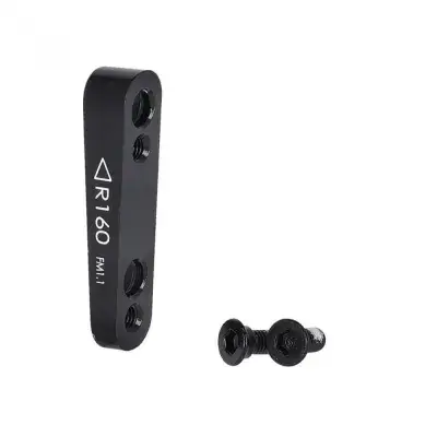 TRP Bremssatteladapter Flatmount/Flatmount Ø 160 mm Schwarz - präzise Scheibenbremsmontage hinten