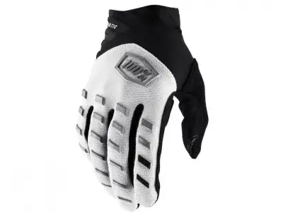 100% Airmatic Gloves S white - robuster MTB-Handschuh mit hohem Tragekomfort