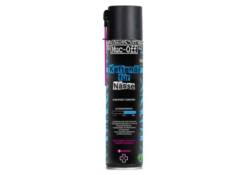 Muc Off Wet Weather Lube Aerosol 400ml - Nasswitterungs-Kettenöl für extreme Bedingungen -…