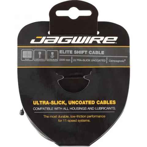 Jagwire Elite Ultra-Slick Schaltzug 1,1 × 2300 mm Silber - Hochglanzpoliert für Shimano & SRAM