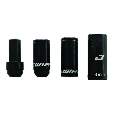Jagwire Elite Link Endkappen 12er Pack Aluminium - Für sichere Schaltungen