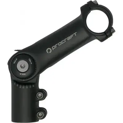 Procraft Vorbau Ahead AL Adjustable 0°-60° / 110 mm, Schwarz - Verstellbar und robust