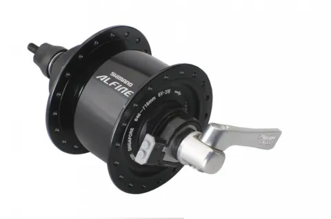 SHIMANO Nabendynamo ALFINE DH-S501 Nabendynamo - 6 Volt 3 Watt 36 Loch, Schwarz Center-Lock