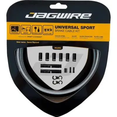 Jagwire Bremszugset Universal Sport Standardlänge Sterling-Silber - reibungsarme Bremsperformance