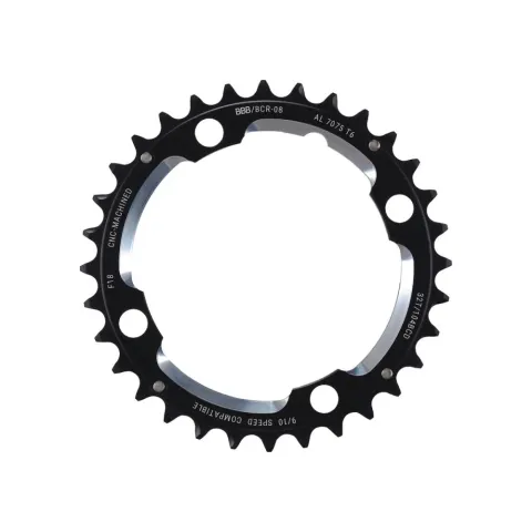 BBB Cycling BBB Kettenblatt Round About 4 32T/104 mm anthrazit - leichtes MTB-Kettenblatt