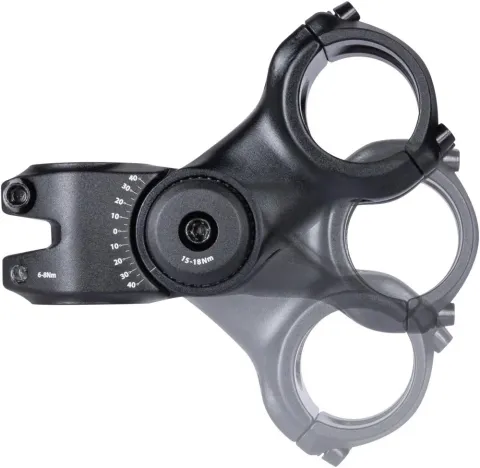 Contec Vorbau Ueda 35 mm - 1 1/8" Gabelschaft, 90 mm Länge, Aluminium, schwarz, 4-Schrauben-Klemmung