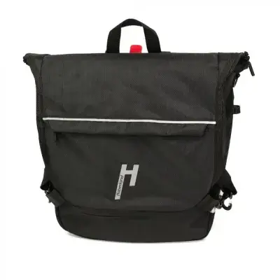 Haberland Bike-Rucksack Sporty schwarz/reflex - vielseitiger Fahrradrucksack mit Regenschutz