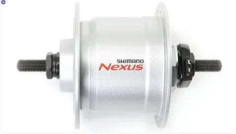 Shimano DH-C3000 Nabendynamo 28 Loch silber - Zuverlässige Lichtversorgung für V-Brakes