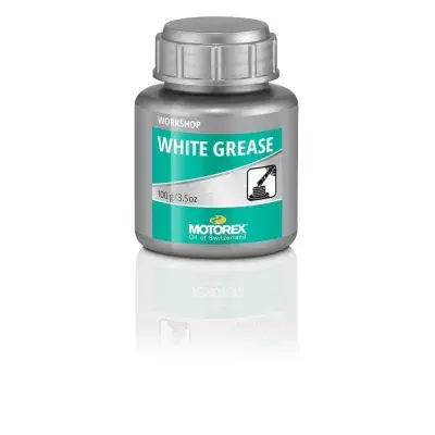 MOTOREX Schmiermittel WHITE GREASE 1x 100 g WHITE - stark haftendes Spezialfett