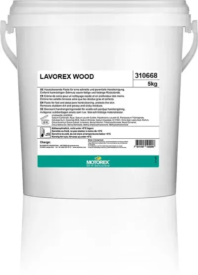 Motorex Handreinigungspaste LAVOREX 5 kg, hautschonend, mit Holzfasern, VOC-frei, für starke…