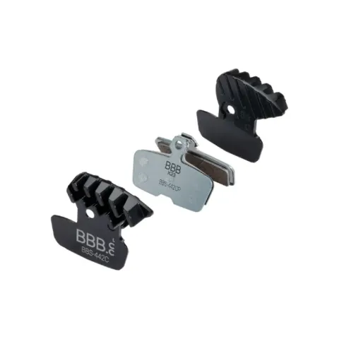 BBB Cycling DiscStop Coolfin Bremsbeläge für Avid Code R - Schwarz/Stahlblau - starke Kühlleistung