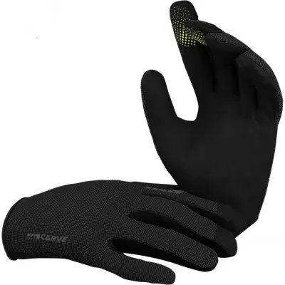 IXS Sports Division iXS Carve Gloves KM black - ergonomische MTB-Handschuhe mit Touchscreen-Funktion