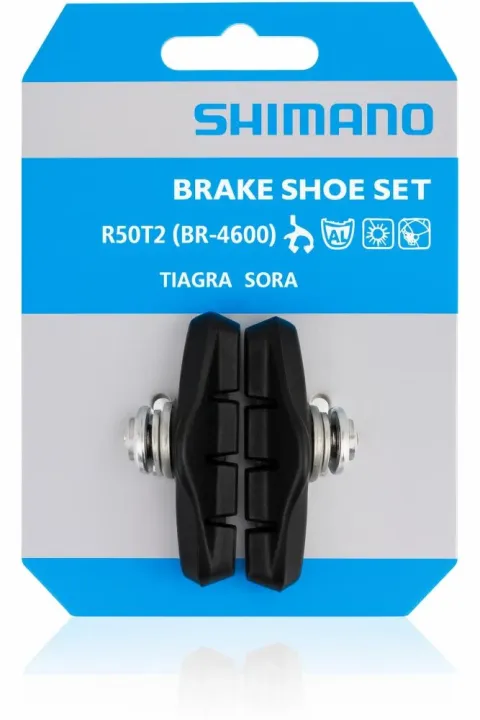 Shimano Bremsschuhe R50T2 50 mm für Rennbremse BR-4600/4500/3400/R450 - sichere Bremsleistung bei…