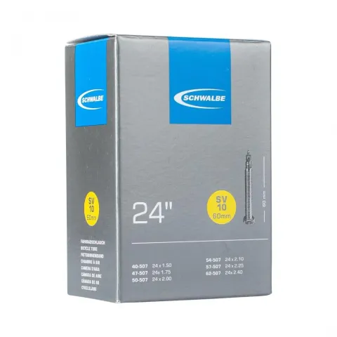 Schwalbe Schlauch SV10 40/62-507 60mm 40 - zuverlässiger Fahrradschlauch in moderner Ausführung