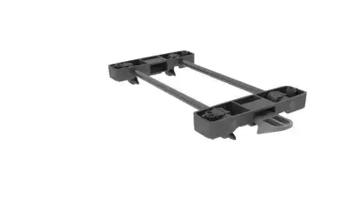 Racktime Snapit Adapter für Gepäckträger, 12 kg Tragkraft, kompatibel mit Körben und Taschen,…