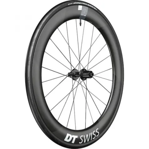 DT Swiss Laufrad ARC 1400 Dicut Disc 622 x 62 mm Schwarz - aerodynamisches Carbon-Vorderrad WTS
