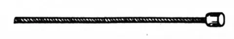 Niro-Glide Schaltzug 2200mm mit 2 Nippel