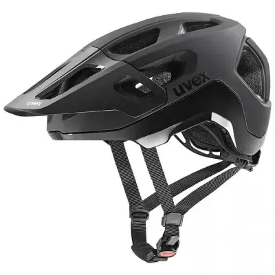 uvex react MTB-Helm black matt 52-56 cm - Leicht, sicher & stylisch, EN 1078 zertifiziert