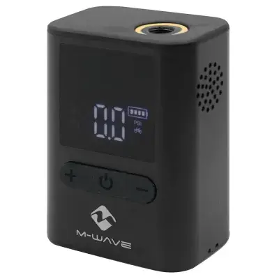 M-WAVE Elumatik Pocket Akku-Minipumpe 8 bar USB-C digital - kompakte E-Pumpe für AV/FV inkl.…