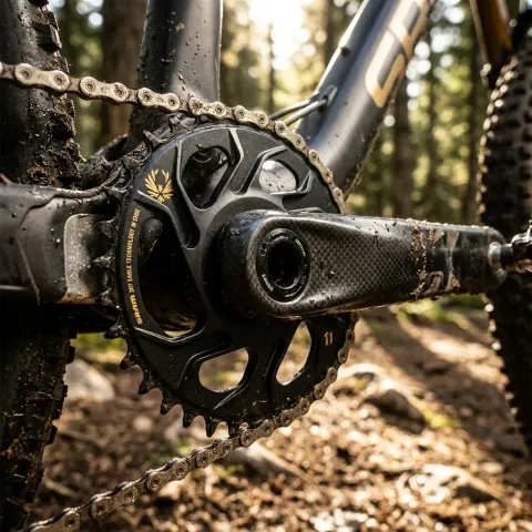 SRAM X-Sync Eagle Kettenblatt 36T 6mm Offset Boost - 12-fach MTB Kettenblatt schwarz-gold
