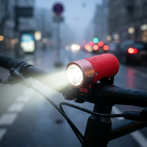 Knog Fahrradlampe Plug StVZO weiße LED rot (140 Lumen)