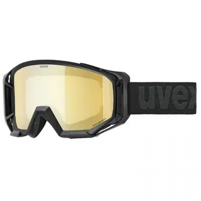 Uvex athletic CV Bike Goggle  black matt/mirror gold - Kontrastverstärkend, beschlagfrei, OTG,…