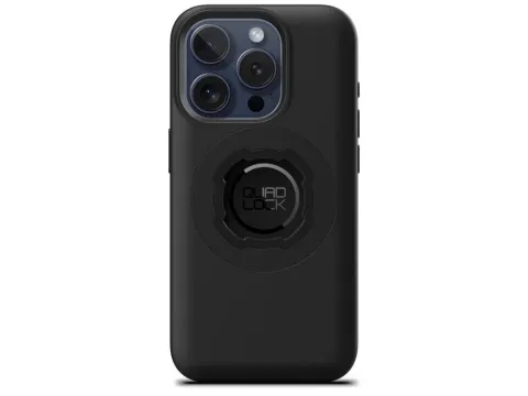 Quad Lock MAG Case iPhone 15 Pro Schwarz - Stoßfest, MagSafe-kompatibel, 4,2 mm dünn, TPU/PC,…
