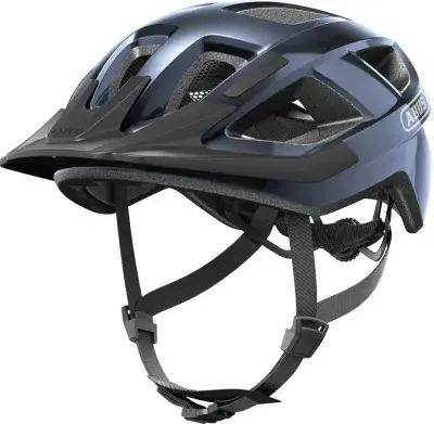 ABUS Aduro 2.0 Urban Fahrradhelm Unisex 58-62 cm midnight blue/schwarz, LED-Rücklicht, In-Mold, 14…