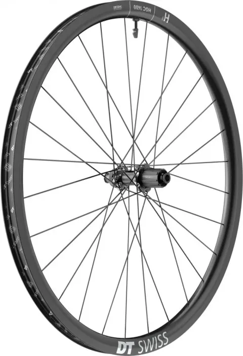 DT Swiss Laufrad HGC 1400 SPLINE 27,5" 584 x 30 mm Schwarz - Highend E-Gravel Carbon-Laufrad