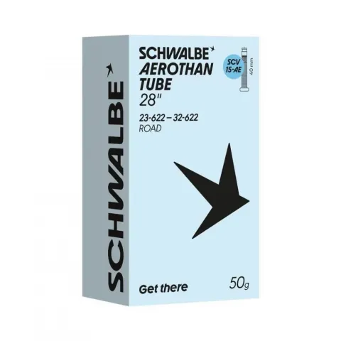 Schwalbe Aerothan SCV15 32-622 Schlauch 51g - Ultraleichter TPU-Rennradschlauch - Fahrradschlauch